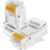 CONECTOR JACK RJ45 COLOR ROJO CAT6 - Imagen 2